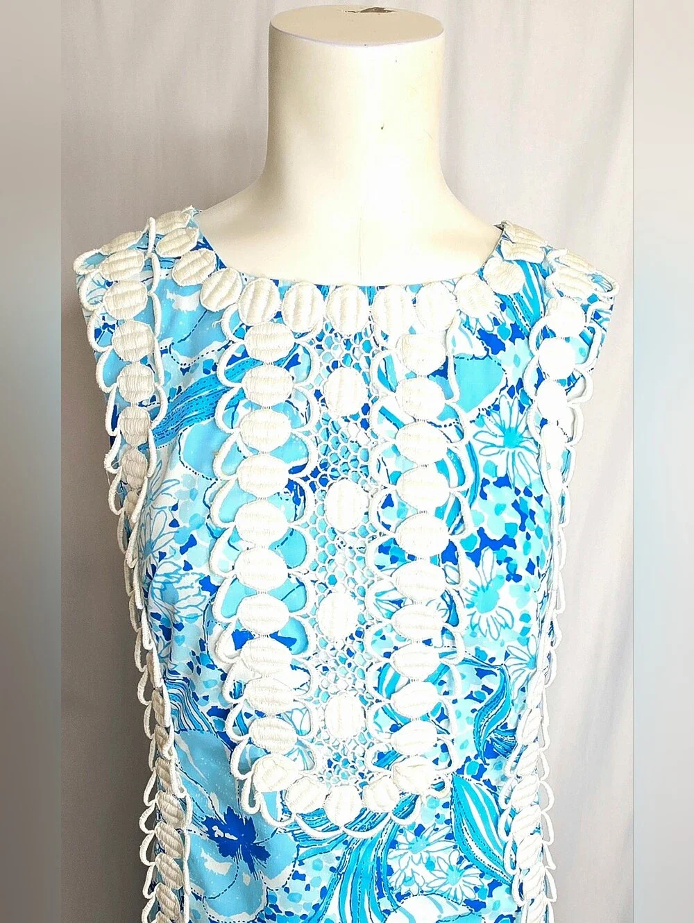 Vintage The Lilly by Lilly Pulitzer Floral Maxi Shift Dress 10 NWOT - Picture 2 of 10